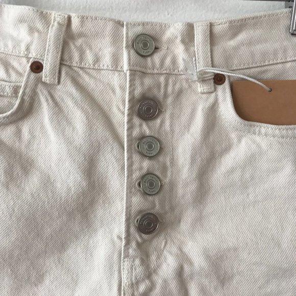 Reformation Amy Button Front Jean Shorts - Picture 5 of 8